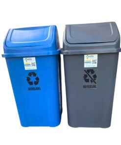 Lixeira Basculante Coleta Seletiva 60L - Cj com 2