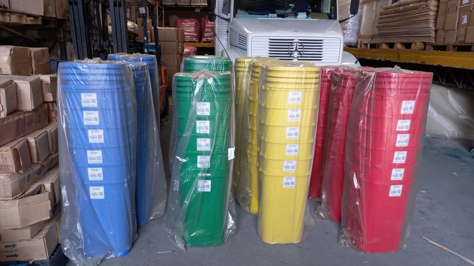 Lixeira Coleta Seletiva 60L - Cj com 4 - Imagem 10