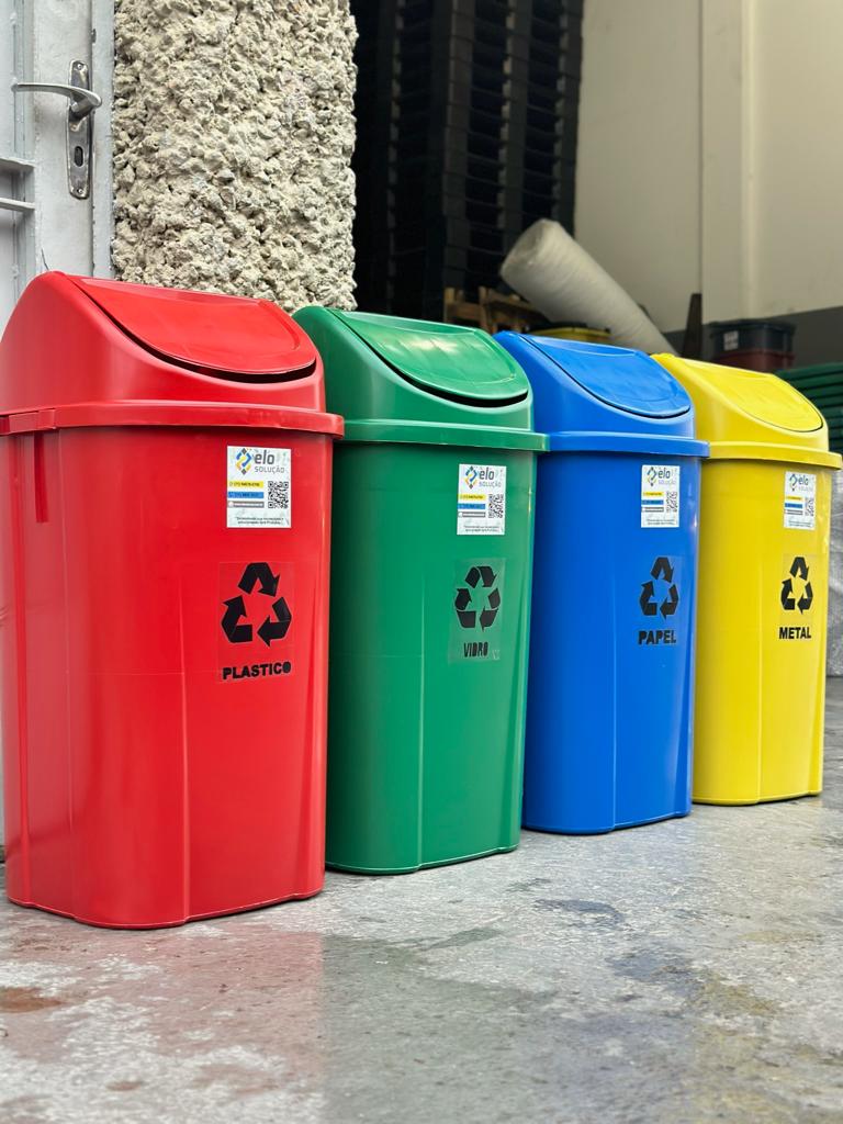 Lixeira Coleta Seletiva 60L - Cj com 4 - Imagem 6