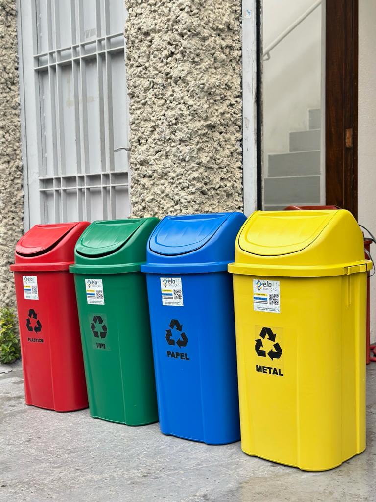 Lixeira Coleta Seletiva 60L - Cj com 4 - Imagem 7