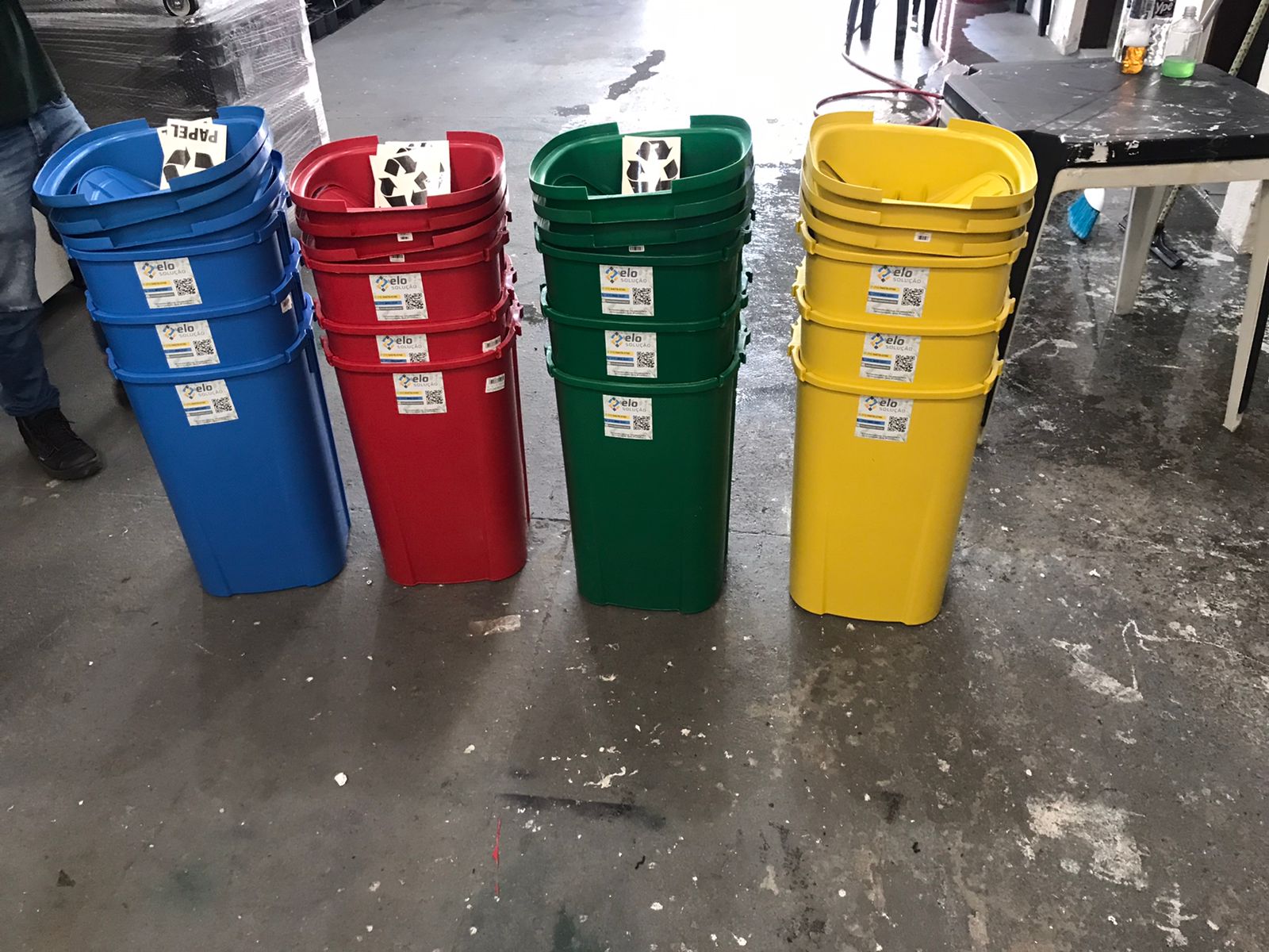 Lixeira Coleta Seletiva 60L - Cj com 4 - Imagem 9