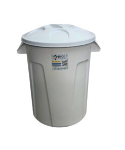 Cesto de Lixo Redondo 60L - Branco