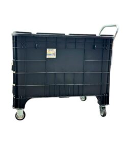 Carrinho Coletor Para Condomínio 372L - Com Tampa