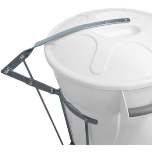 Cesto de Lixo Redondo 60L com Pedal - Branco - Image 3