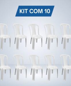 Conjunto 1 Mesa e 4 Cadeiras De Plastico - Elo Solução