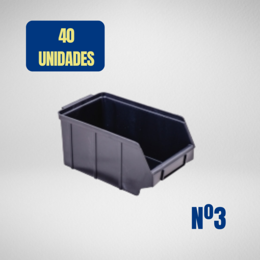 Caixa Organizadora Bin nº 3 - 40 Unidades