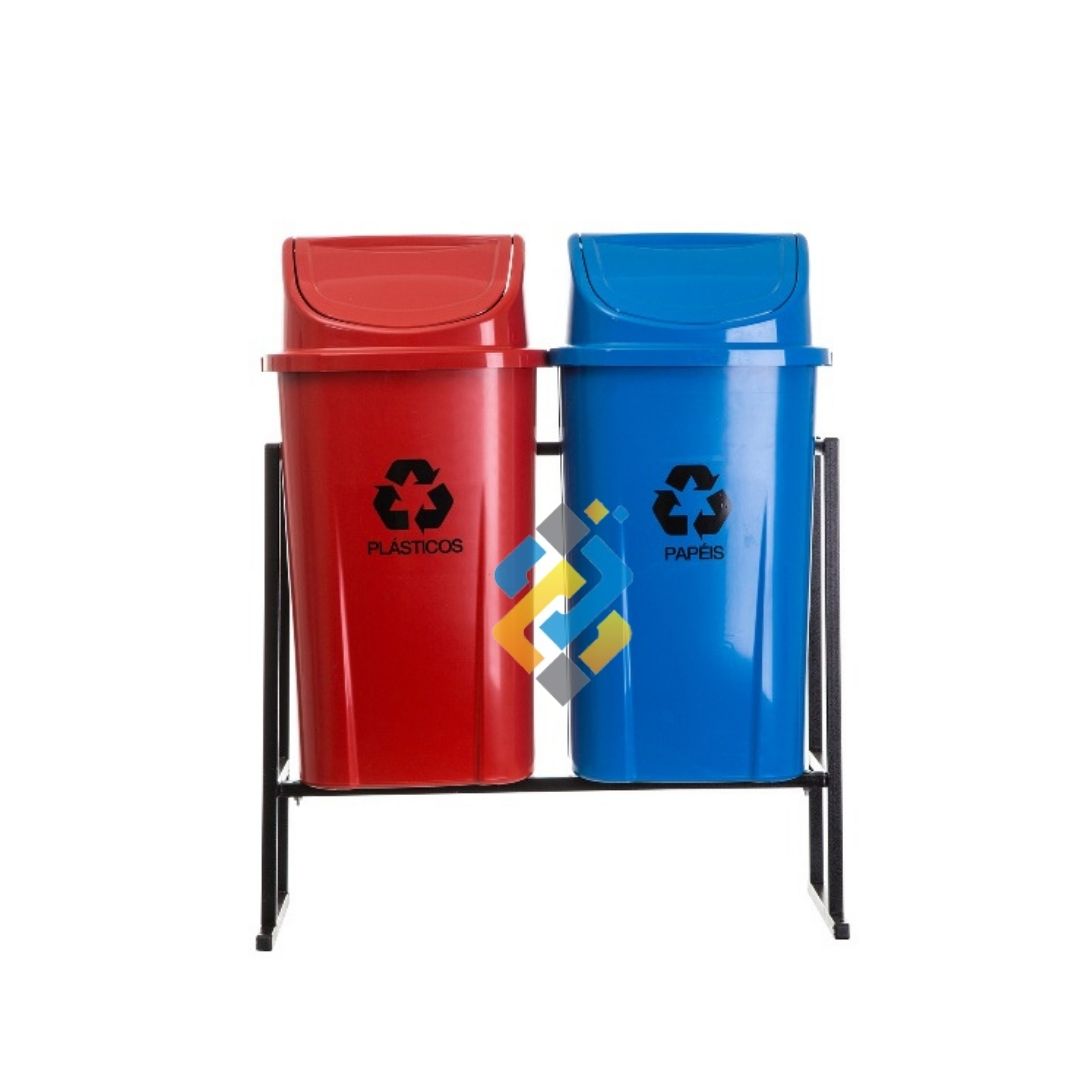 Cestos de Lixo 60 Litros Redondo - LAR Plásticos - Muito mais